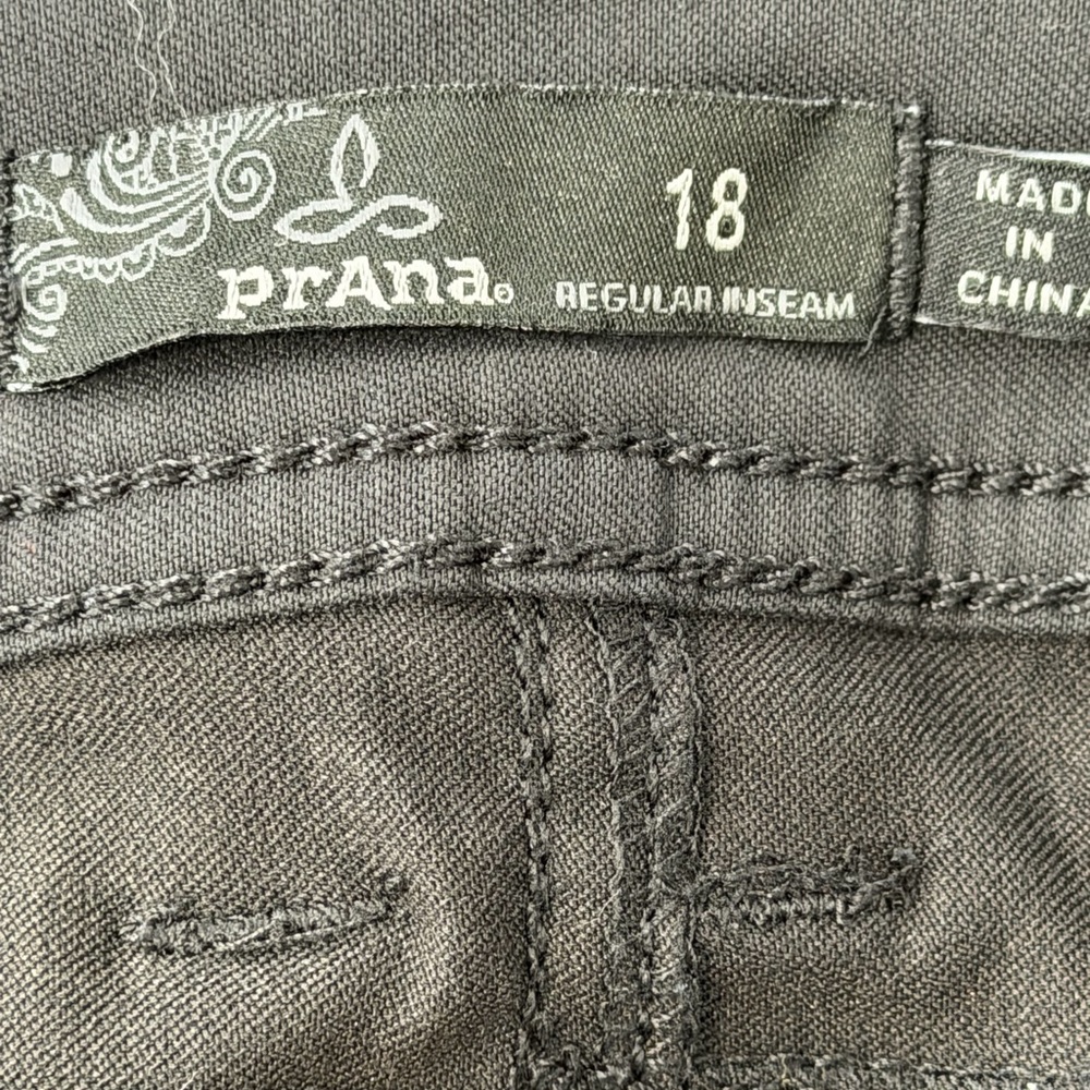 PrAna Charcoal Black Convertible Hiking Pants 18 - Picture 12 of 13
